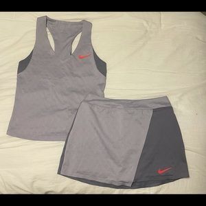 Nike tennis skirt a top outfit